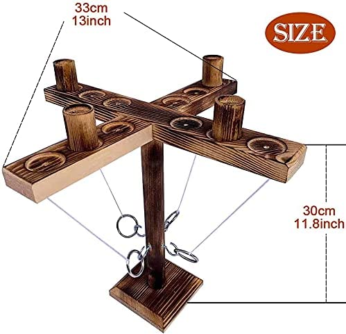 (🎯2024 HOT SALE- SAVE 48% OFF)Wooden Ring Hook Tossing Party Games(BUY 2 GET FREE SHIPPING)