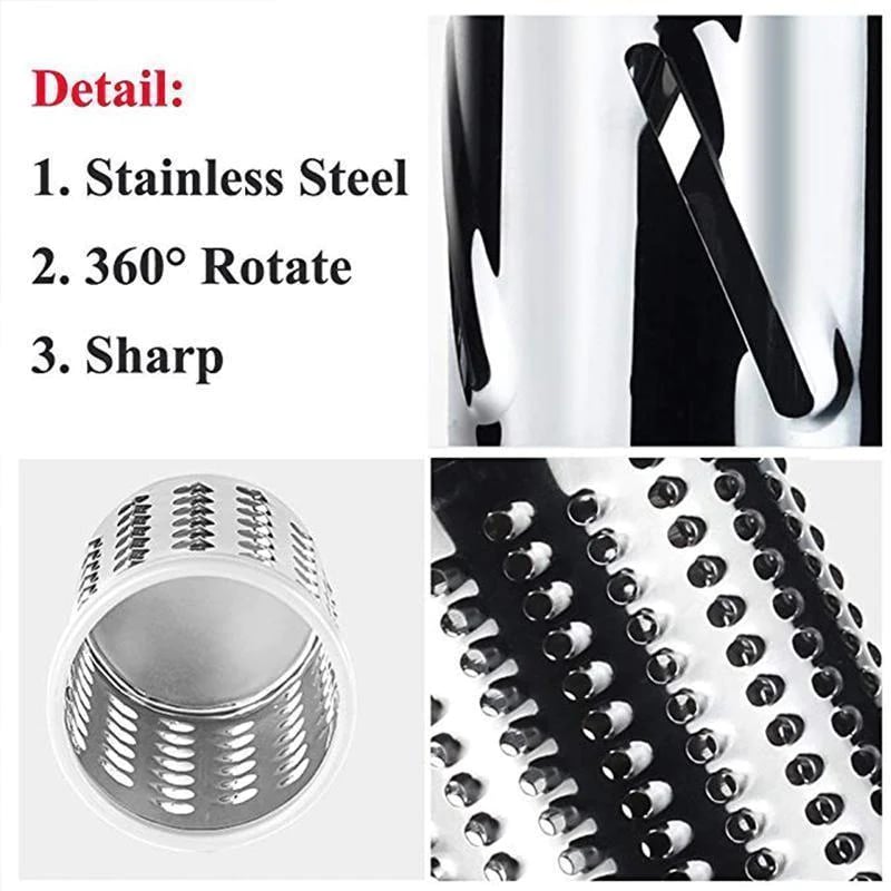 🔥Last Day Promotion 40% OFF🔥3 in 1 Rotary Cheese Grater Vegetable Slicer