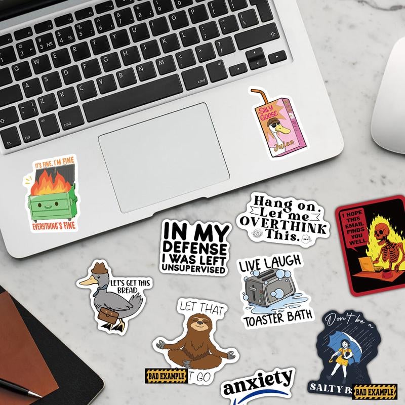 150 funny stickers for adults   .Suitable for bumpers. safety helmets. water bottles. colleagues. computers