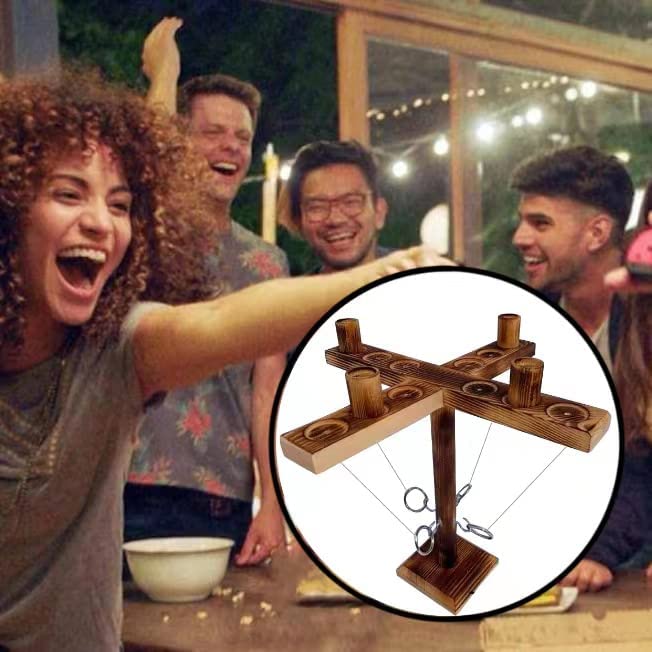 (🎯2024 HOT SALE- SAVE 48% OFF)Wooden Ring Hook Tossing Party Games(BUY 2 GET FREE SHIPPING)