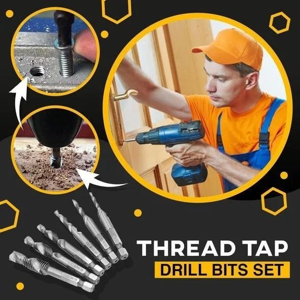 (🔥HOT SALE NOW-48% OFF) --Thread Tap Drill Bits 6PCS Set