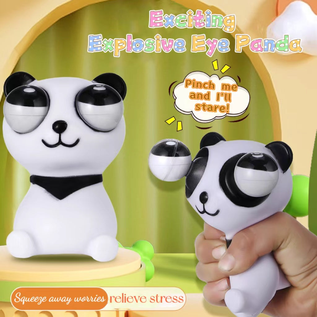 Stress relieving toys eye popping panda doll venting funny artifacts