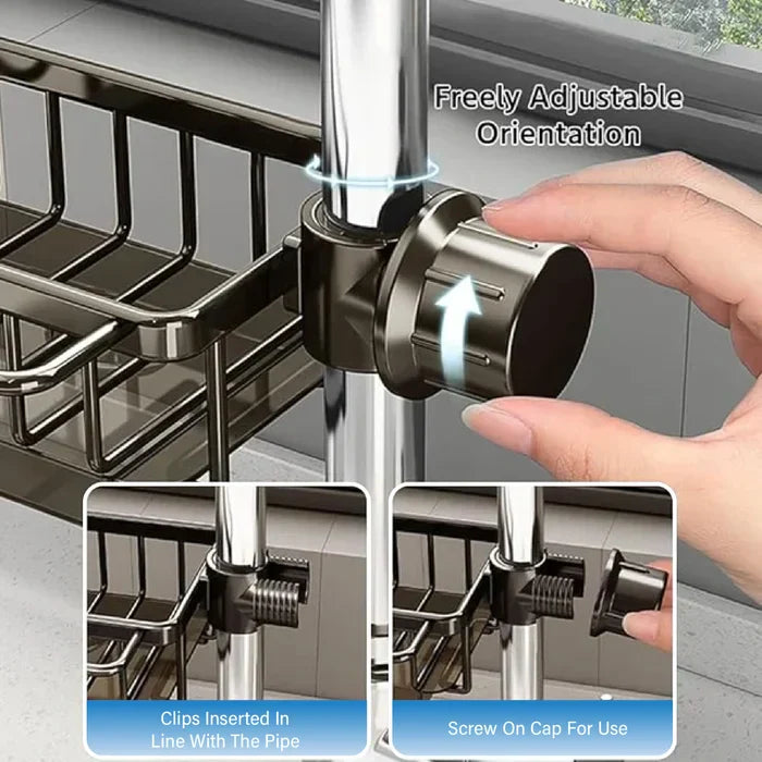 (2024 New Arrival) Kitchen Sink Faucet Organizer