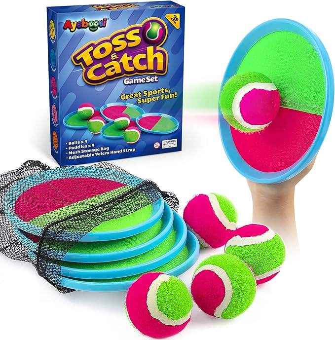 (⭐️⭐️⭐️⭐️⭐️Hot Deals - 49% Off🔥)Toss and Catch Ball Game Outdoor Kids Toys Beach Toys Pool Toys Outdoor Patio Games For 3 - 10 Years Boys Girls Easter Basket Stuffer