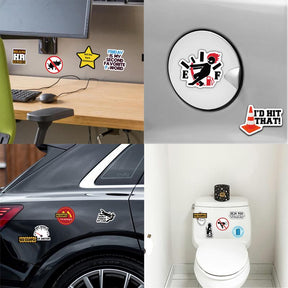 150 funny stickers for adults   .Suitable for bumpers. safety helmets. water bottles. colleagues. computers